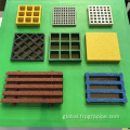 FRP Fiberglass Stair Tread 38x38x25mm fiberglass grating FRP grating For Pigeon Loft Supplier